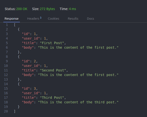 GET /posts